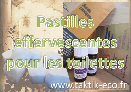 Pastilles effervescentes toilettes photo presentation