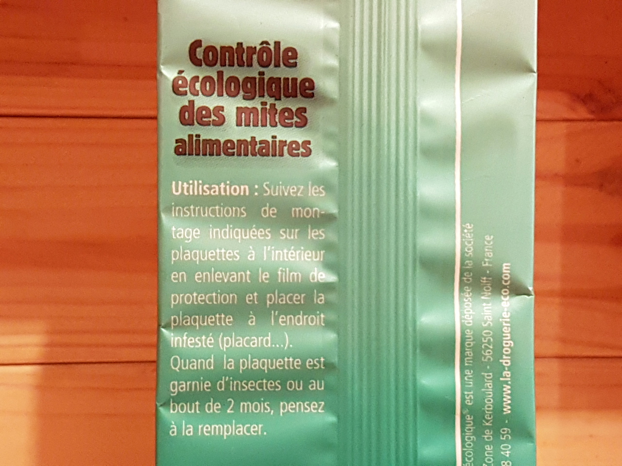 LOT de 10 PLAQUES ENGLUEES CONTRE MITES ALIMENTAIRES