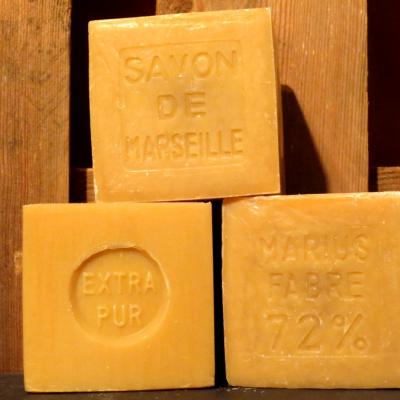 Savon de marseille blanc 400g etui nature 6